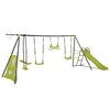 Click to view product details and reviews for 7 In 1 Kids Swing Set With Seesaw Glider Gym Rings Monkey Bars Basketball Hoop.