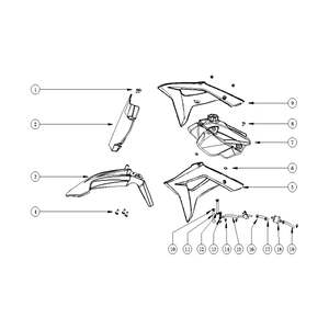 Funbikes Mxr 60 Mini Dirt Bike Front Number Board Funbikes Mxr 60 Mini Dirt Bike Front Number Board