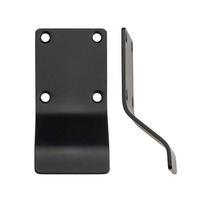 Zoo Hardware Cylinder Latch Pull Blank Profile (88mm x 43mm), Powder Coated Black - ZAS19-PCB POWDER COATED BLACK