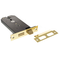 Atlantic Horizontal Bathroom Lock (6 Inch), Polished Brass - ALKHZBPB POLISHED BRASS - 6 INCH