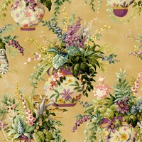 Floral Vase Wallpaper Ochre Holden 13480