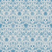 Blomstermala Floral Collage Wallpaper Blue White Galerie 51019