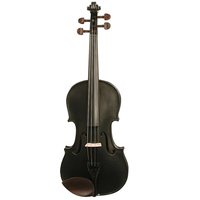 Harlequin Black 3/4 Size Violin Outfit