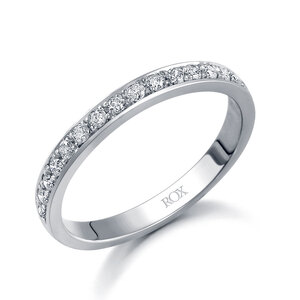 Pave Set Diamond Eternity Ring 025cts