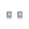 Click to view product details and reviews for Diamond Halo Earrings 041cts.