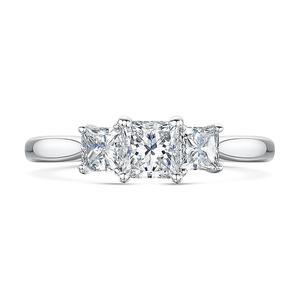 Classic Princess Cut Trilogy Diamond Ring 100cts