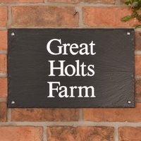 Rustic Slate House Sign - 3 line 40.5 x 25.5cm
