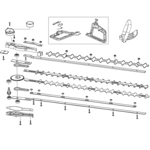 Mitox Htd 600 Htds 600 Hedge Cutter Lower Blade