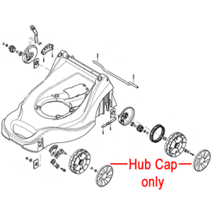 Mountfield 140mm Hub Cap Grey 322110642 0