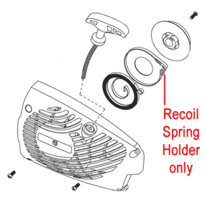 Mitox Chainsaw Recoil Spring Holder Miyd360201 2