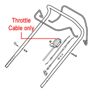 Mountfield Lawnmower Throttle Cable 181005539 0