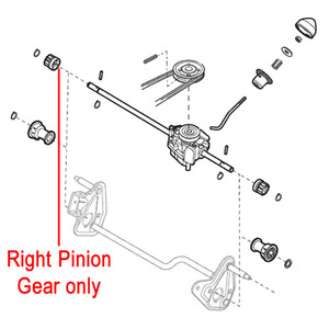 Mountfield Lawnmower Right Pinion Gear 122570110 1