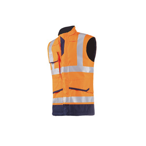Sioen 7231 Flaxton Fr Anti Static High Vis Orange Body Warmer