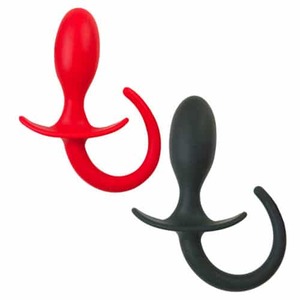 Rounded Silicone Butt Plug with Tail