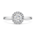 Click to view product details and reviews for Brilliant Cut Diamond Halo Ring 090cts.