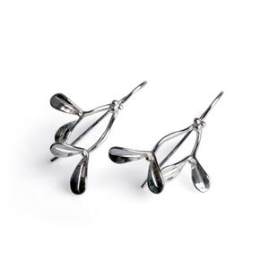 Kiss Me Under The Mistletoe Hook Earrings In Silver Default Title
