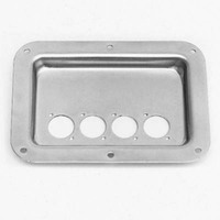 Speakon or XLR Mounting Plate Recessed Zinc