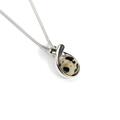 Click to view product details and reviews for Sealed With A Kiss Necklace In Silver And Dalmatian Jasper 16 42cm.