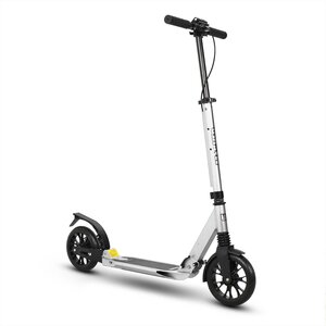 Mashed Up City Commuter 200mm Silver Adjustable Folding Push Kick Scooter