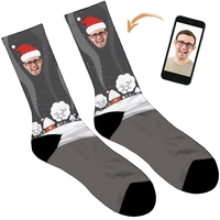 Santa Hat Christmas Socks