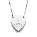 Click to view product details and reviews for Gucci Trademark Sterling Silver Heart Necklace.