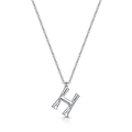 Click to view product details and reviews for Rox Bamboo Sterling Silver Letter H Pendant.