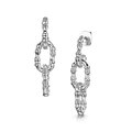 Click to view product details and reviews for Rox Cane Silver Oval Drop Earrings.