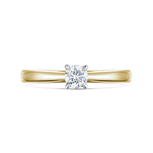 Adore Brilliant Cut Diamond Yellow Ring 038cts