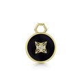 Click to view product details and reviews for Rox Lox Diamond Black Enamel Disc Charm.