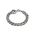Click to view product details and reviews for Gucci Gg Marmont Aged Silver Link Bracelet.