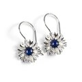 Click to view product details and reviews for Cornflower Hook Earrings In Silver And Lapis Lazuli Default Title.