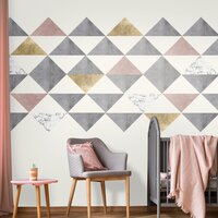 LINDAS Large Triangle Wall Decals - Pack of 12 / Mixed Colours