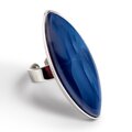 Click to view product details and reviews for Striking Blue Opal Adjustable Statement Ring Natural Designer Gemstone Default Title.