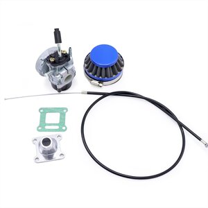 Mini Moto Motard Dirt Bike Carburetor Upgrade Kit Blue 15mm