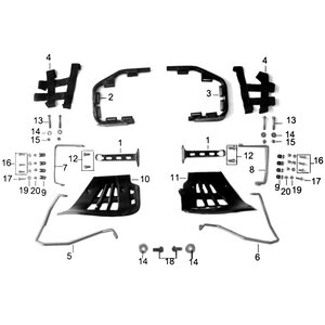 Pentora 125cc Quad Bike Fabric Foot Rest