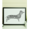 Personalised Dachshund - Sausage Dog - Word Art