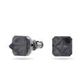 Click to view product details and reviews for Swarovski Chroma Stud Earrings Pyramid Cut Crystals Grey Ruthenium Plated 5613723.