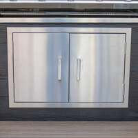 Draco Grills Stainless Steel Build-in Outdoor Kitchen Double Door