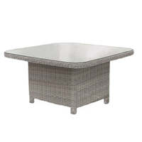 Kettler Palma Grande White Wash Glass Top Table