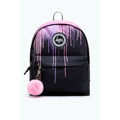 Hype Unisex Pink Drips Crest Backpack