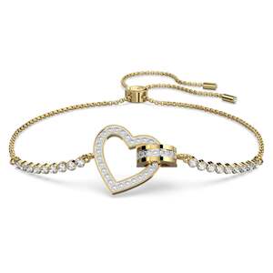 Swarovski Lovely Bracelet Heart White Gold Tone Plated 5636964
