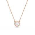 Click to view product details and reviews for Swarovski Constella Pendant Round Cut Pav233 White Rose Gold Tone Plated 5636272.