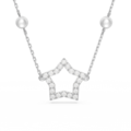 Click to view product details and reviews for Swarovski Stella Necklace Crystal Pearls Star White Rhodium Plated 5645379.