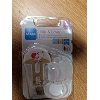 MAM Clip it and Teat Cover - Cream