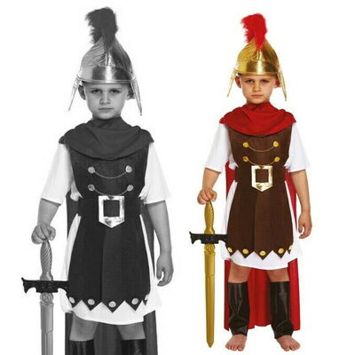 Child Roman General Gladiator Fancy Dress Costume (4-12 Years) - Age 10-12 Years (U88 142