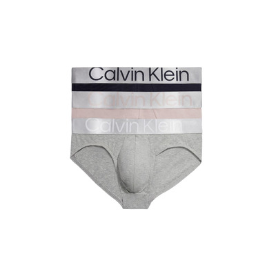 Calvin Klein Mens Steel Cotton Hipster Brief 3 Pack