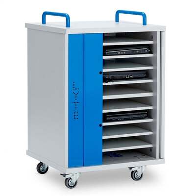 LapCabby 10-Device Mobile AC Charging Cabinet (LYT10SDMBBL)
