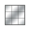 90cm Black Square Panel Mirror