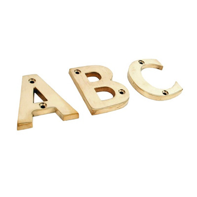 From The Anvil Letters (A-Z), Polished Brass Finish - 83801 LETTERS, POLISHED BRASS FINISH - N