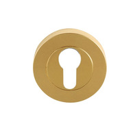 Excel Euro Profile Escutcheon, Polished Electro Brass - 3618PEB (sold in pairs) ELECTRO BRASS